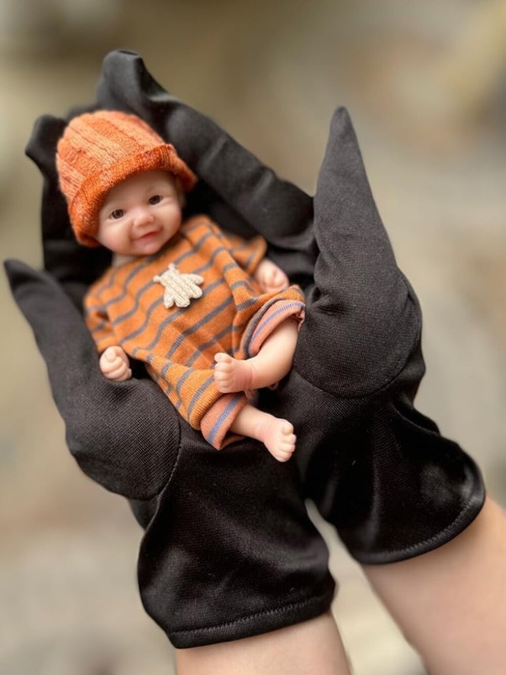 5in Mini Full Body Platinum Silicone Reborn Baby Doll Girl Palm Size